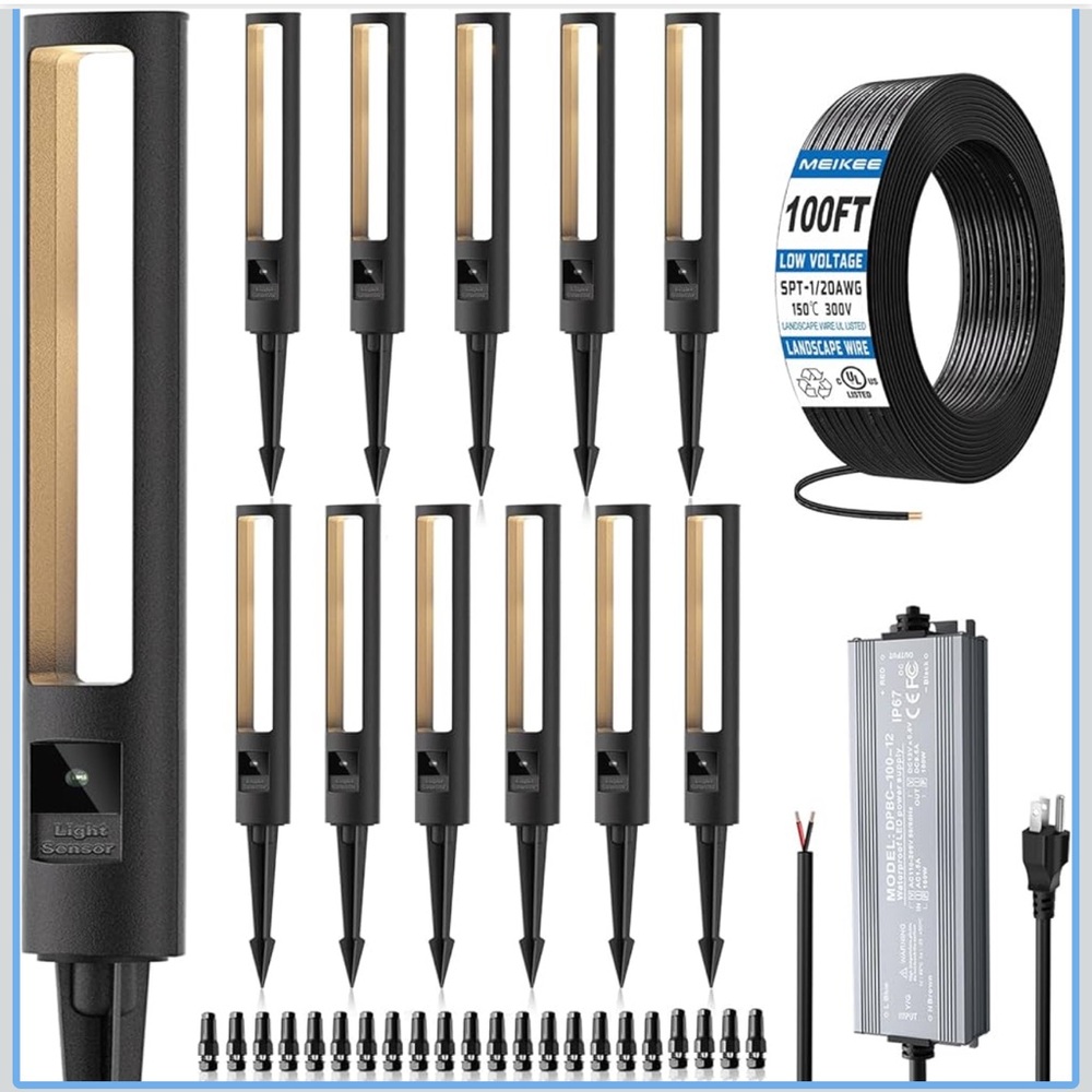 Outdoor LED Pathway Lights with Auto On/Off